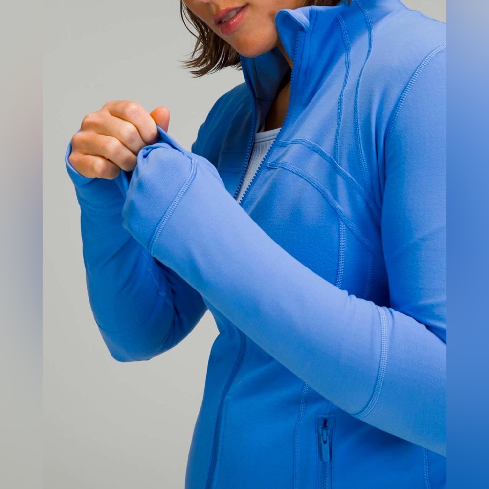 🍒LULULEMON sz 16 Classic DEFINE Jacket BLUE NILE Periwinkle Blue *LUON - Picture 5 of 6